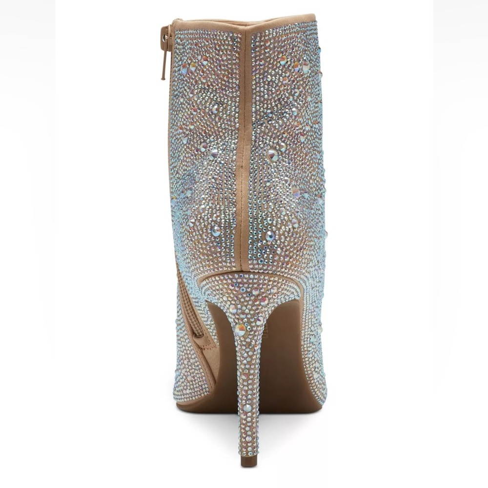 INC Womens Rhinestone Arch Support Reisa Pointed Toe Stiletto Booties - Reemoly - Picture 2 of 4